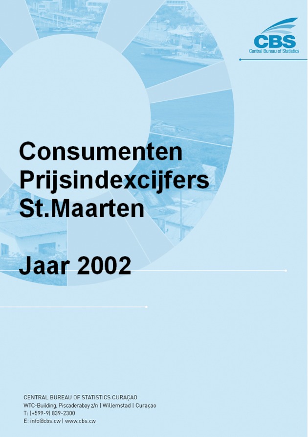 Consumenten Prijsindexcijfers St.Maarten Jaar 2002